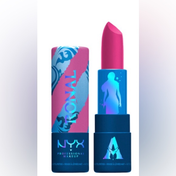 Nyx Makeup Limited Edition Avatar Matte Lipstick in Ronal fuchsia pink - Picture 3 of 7